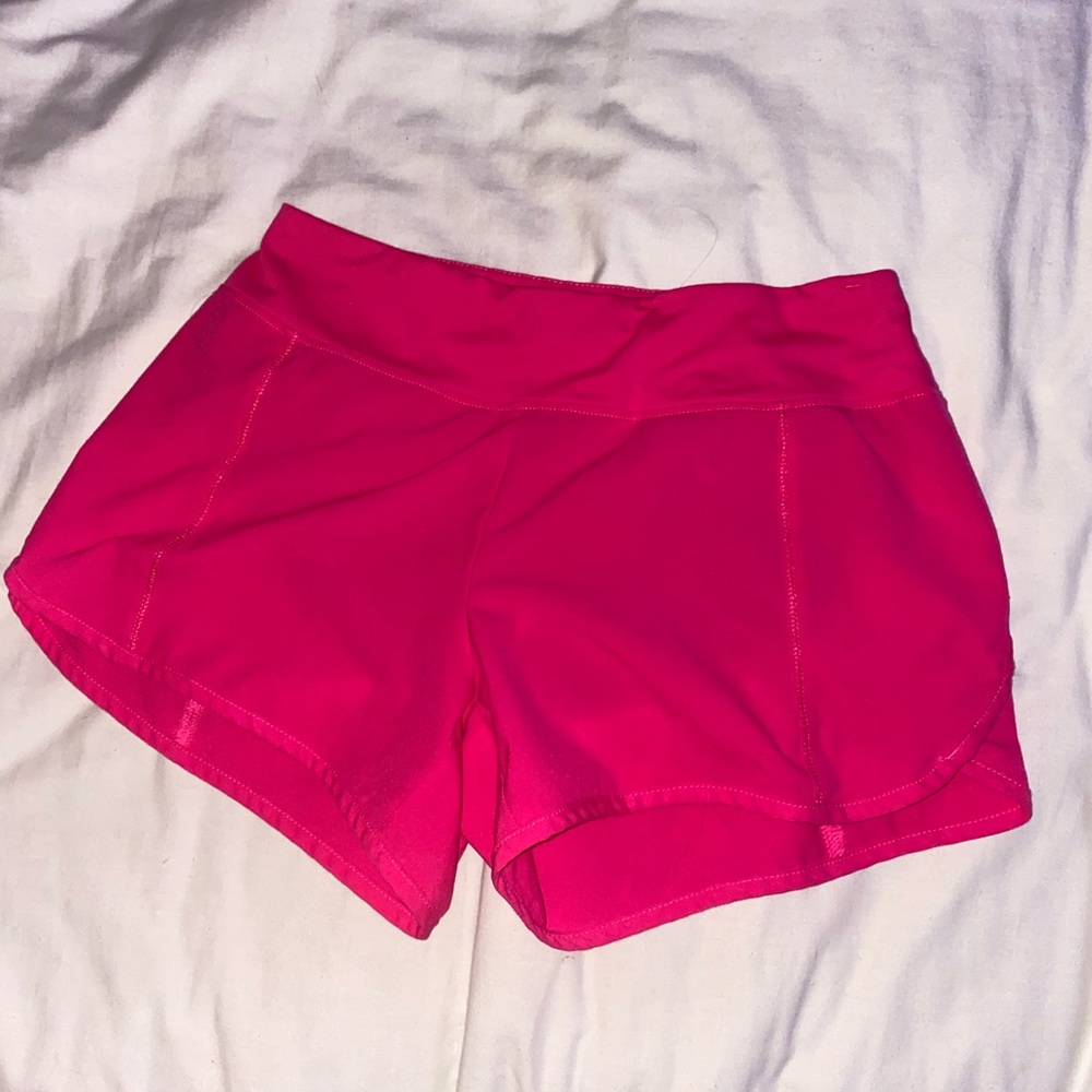 hot pink athletic shorts